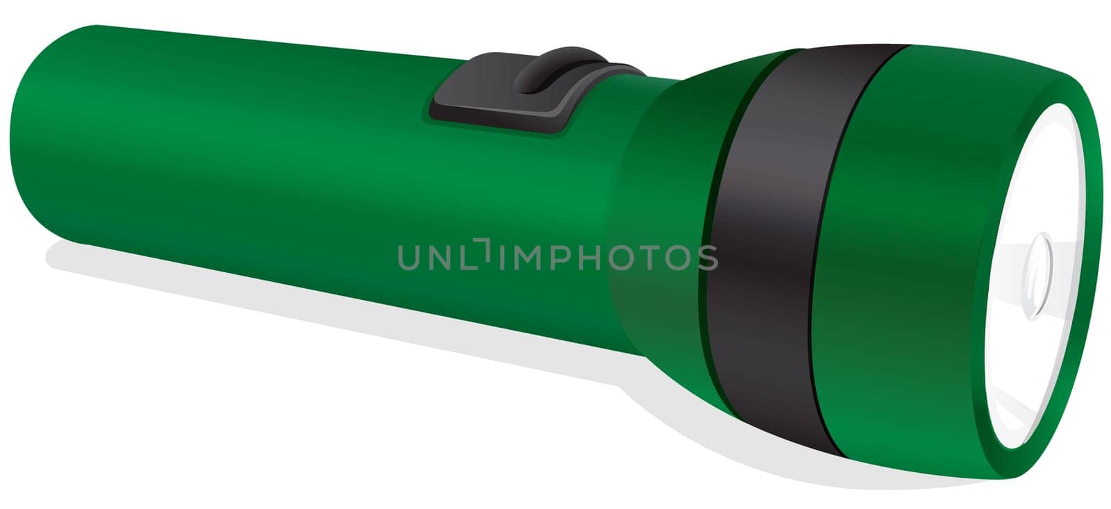 illustration of a torch on a white background