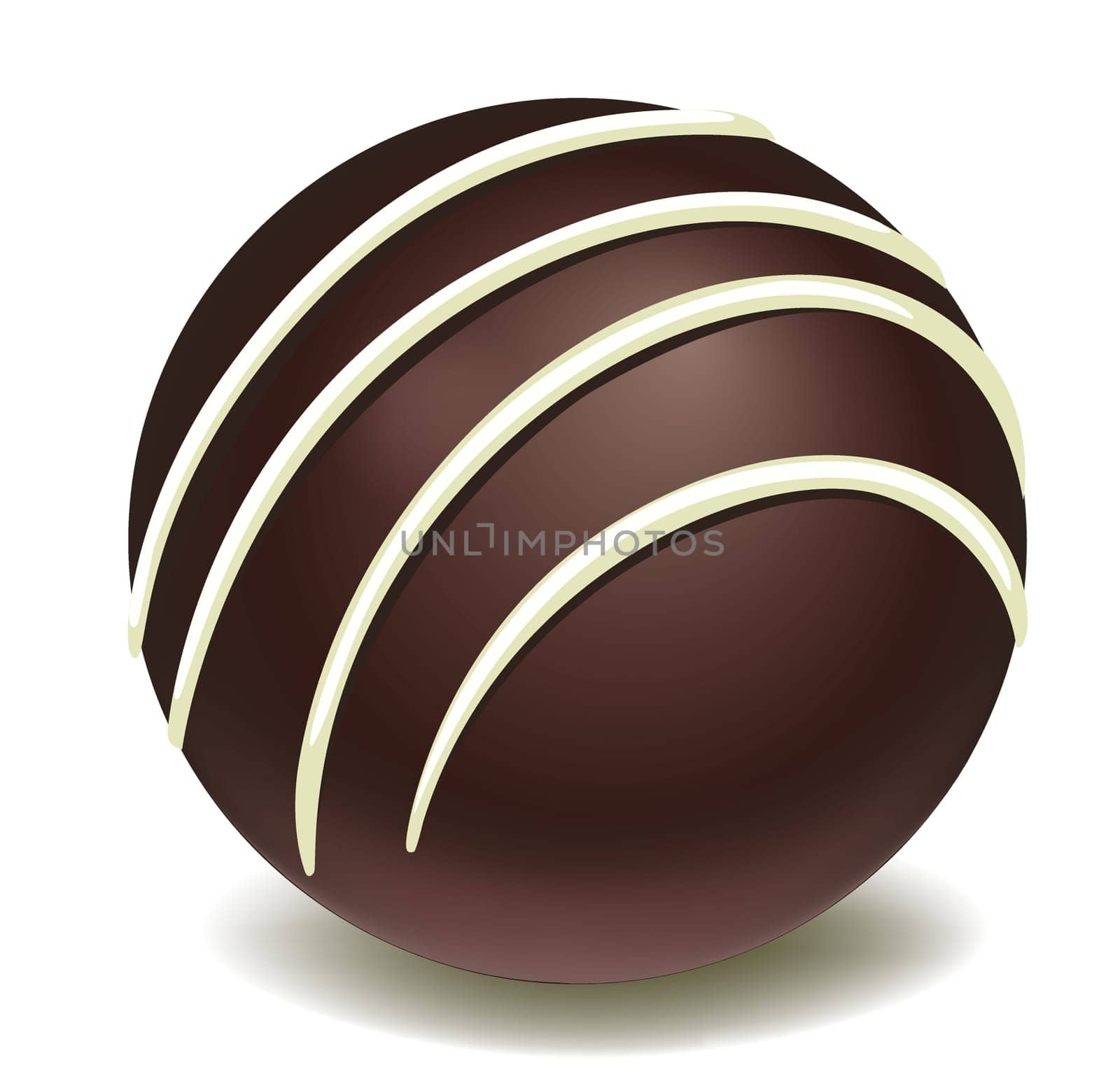 illustration of chocos on a white background