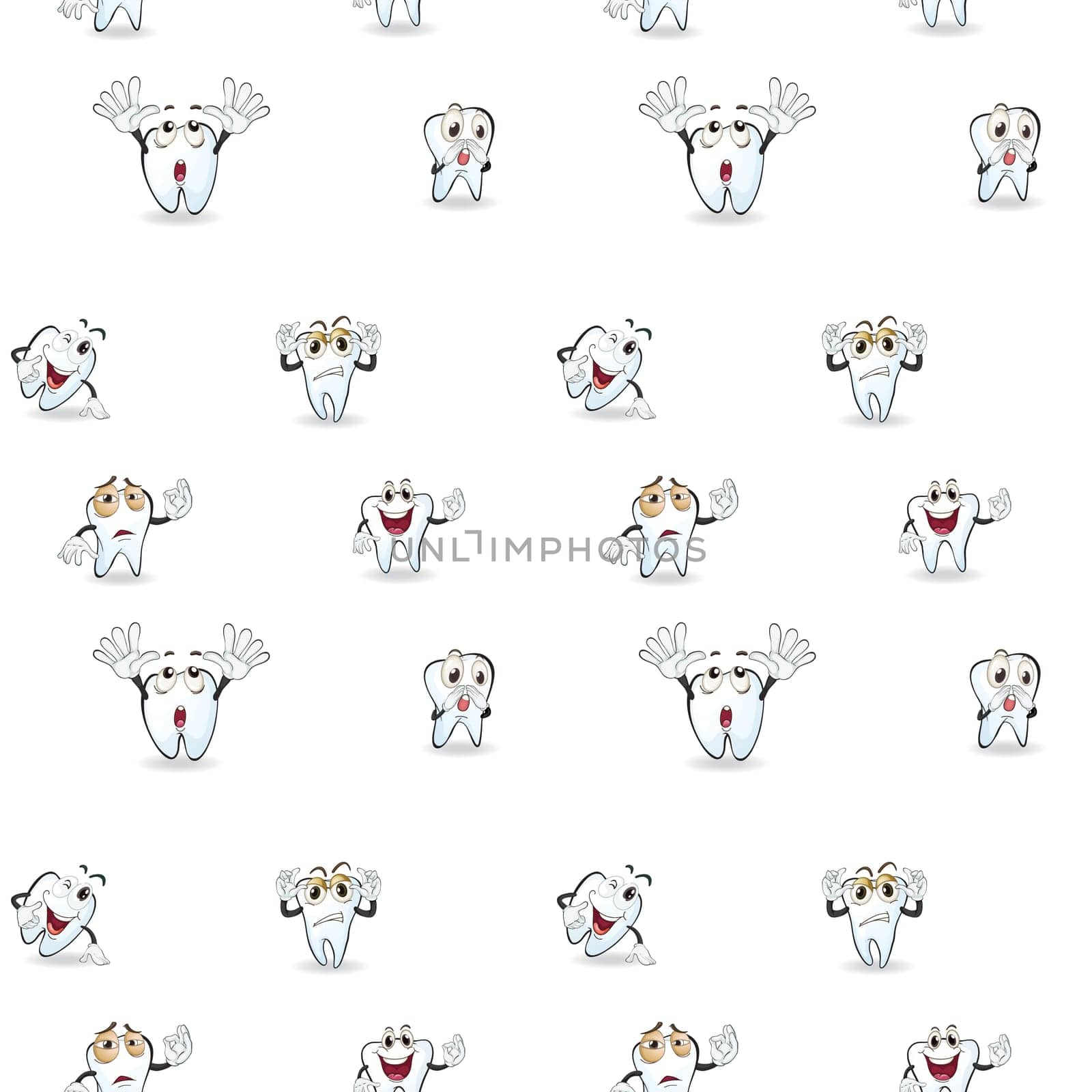 illustration of a tooth on a white background