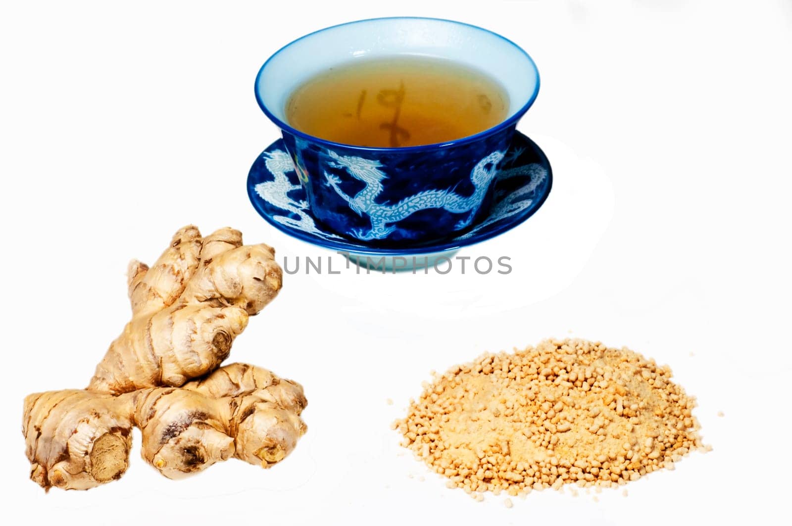 Ginger tea with ginger root