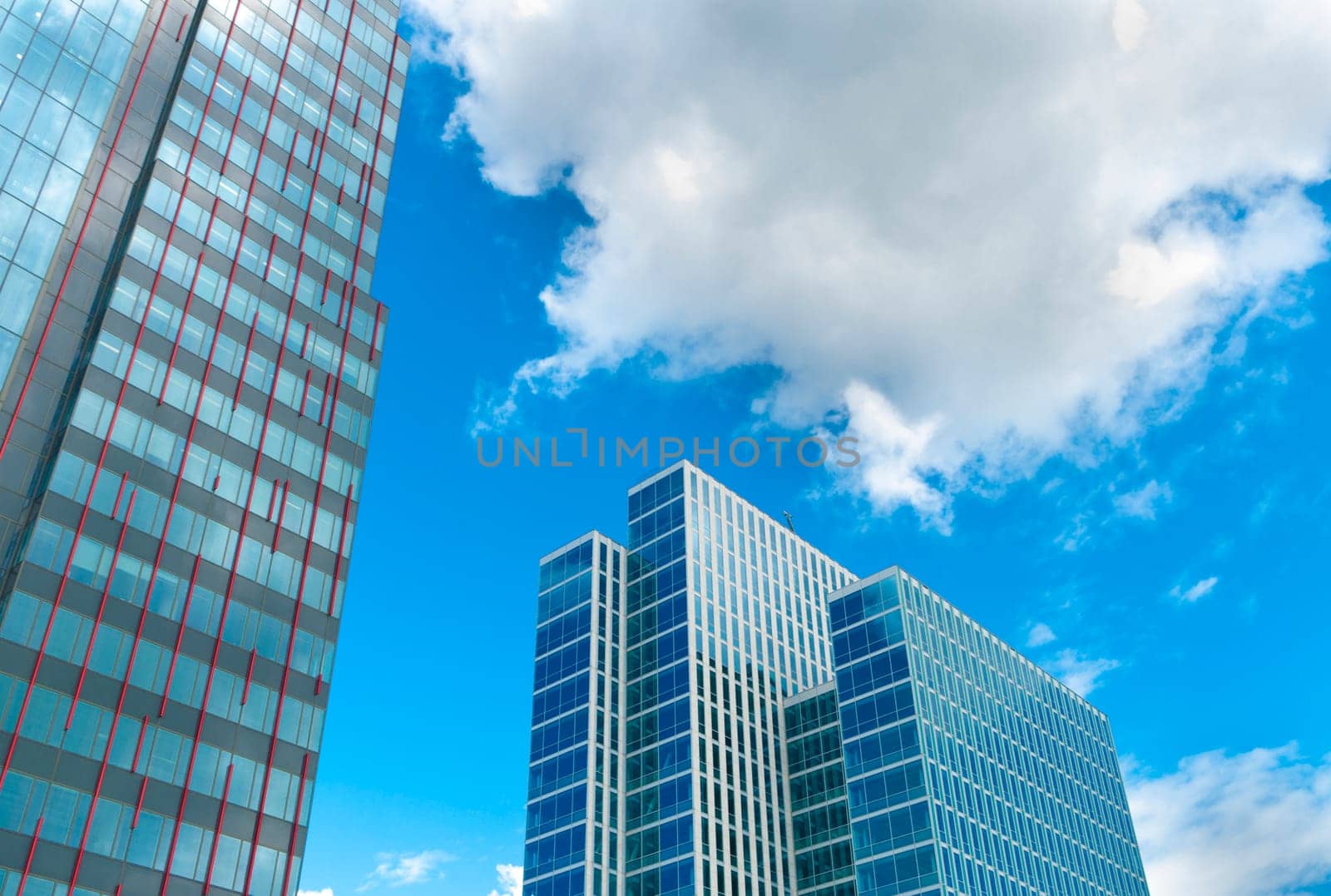 modern skyscrapers  in Almere, Netherlands
