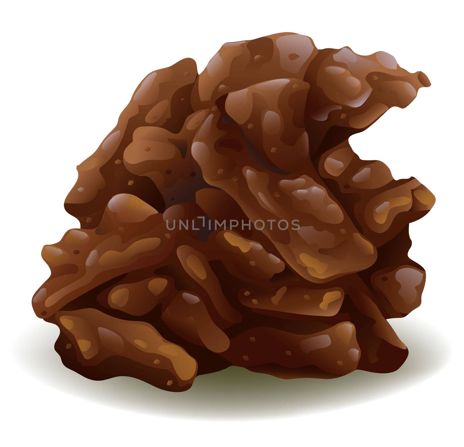 illustration of a chocolate on a white background