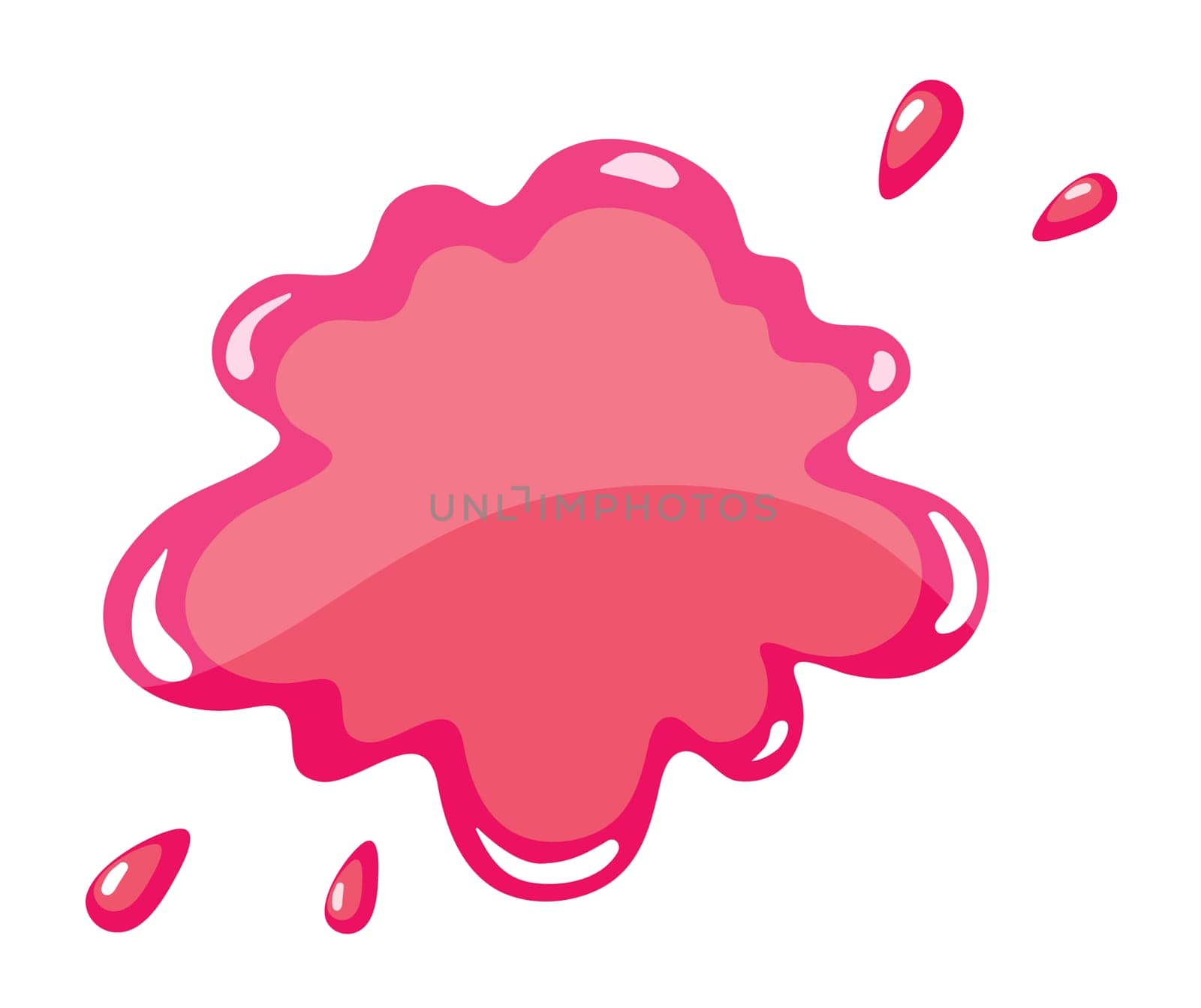 illustration of orange color splash on a white background