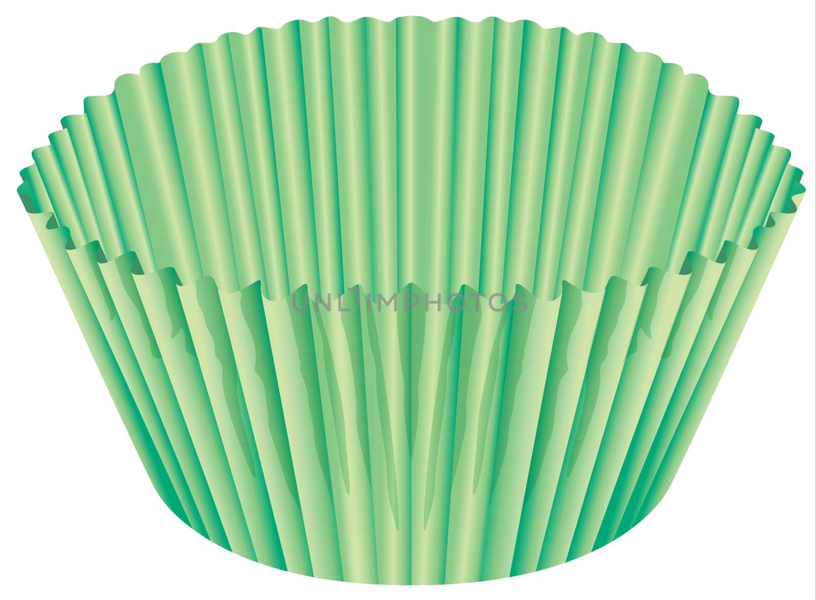 illustration of a green cup on a white background