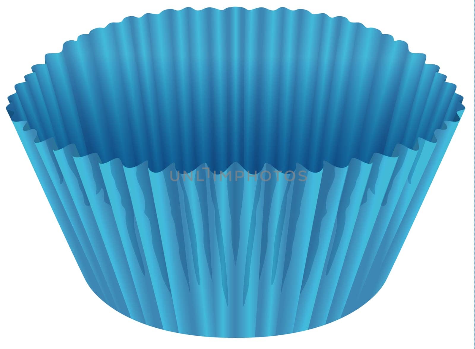 illustration of a blue cup on a white background