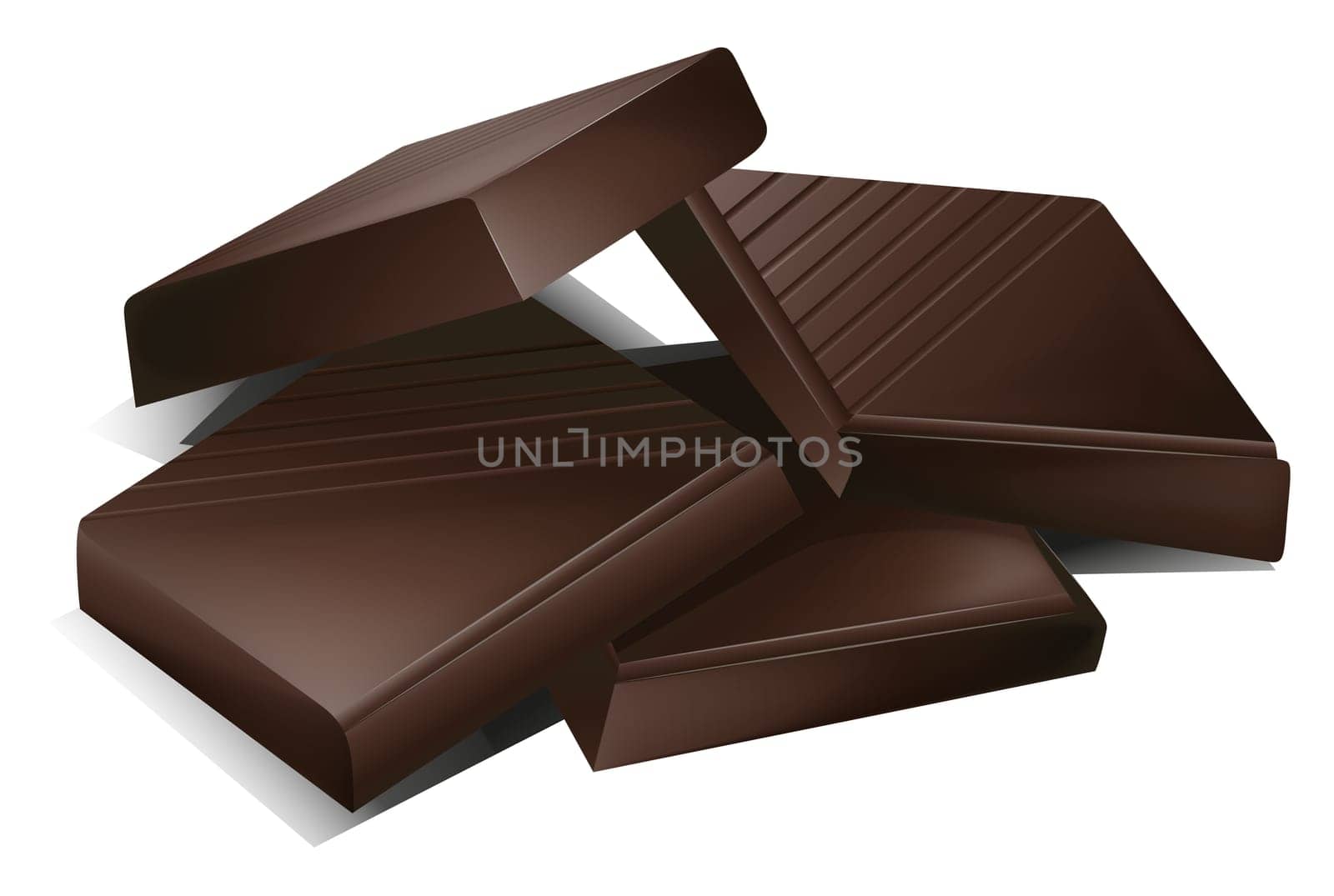 illustration of a chocs on a white background