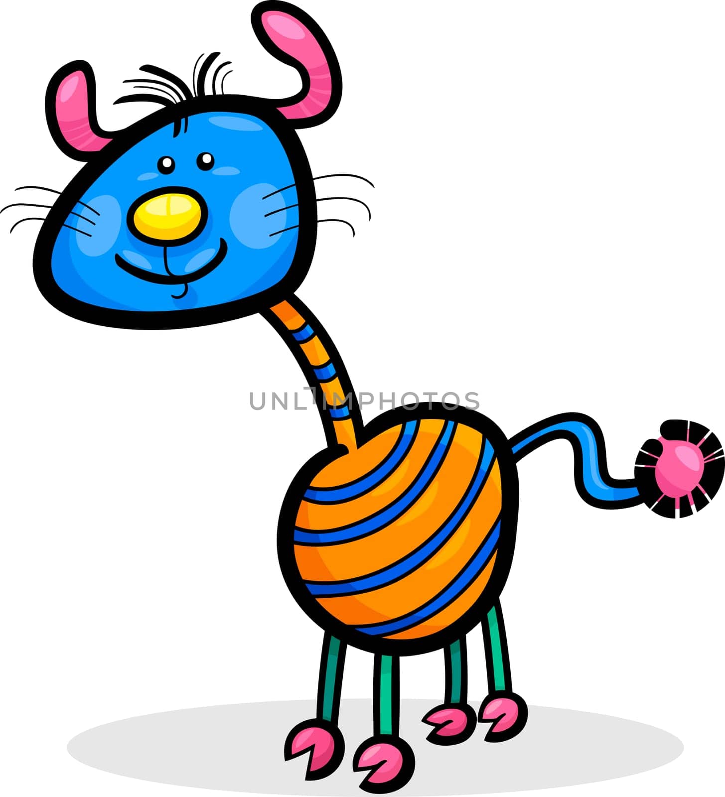 Cartoon Illustration of Funny Fantasy or Fairytale Character Creature