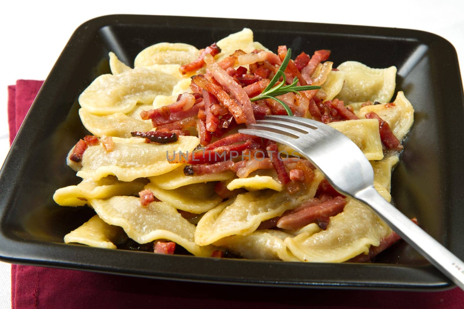 typical type of italian ravioli called casoncelli