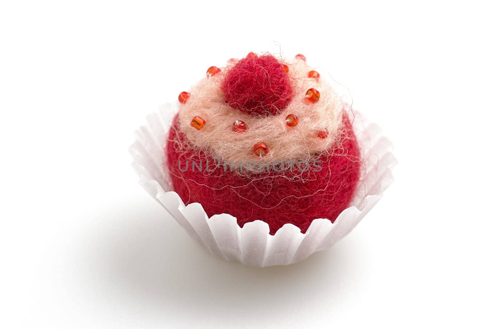 colorful felt praline