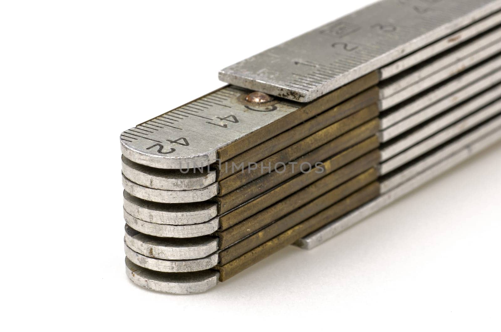 Metal folding rule