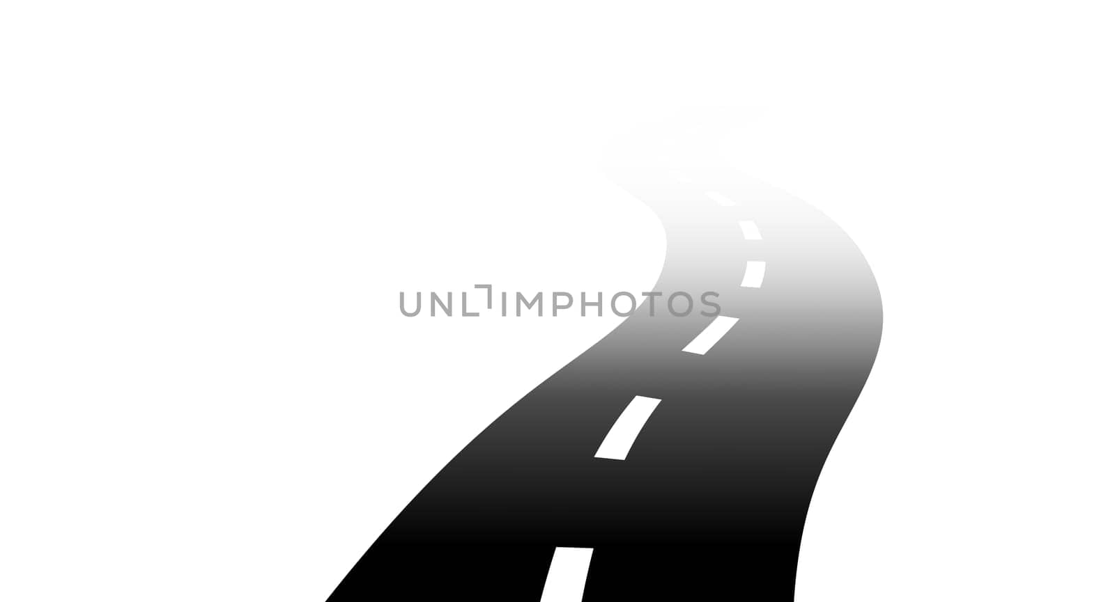 Road in the fog