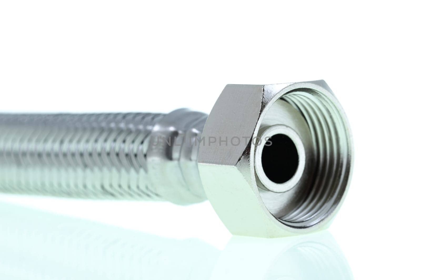 details of plumbing fittings isolated on white background