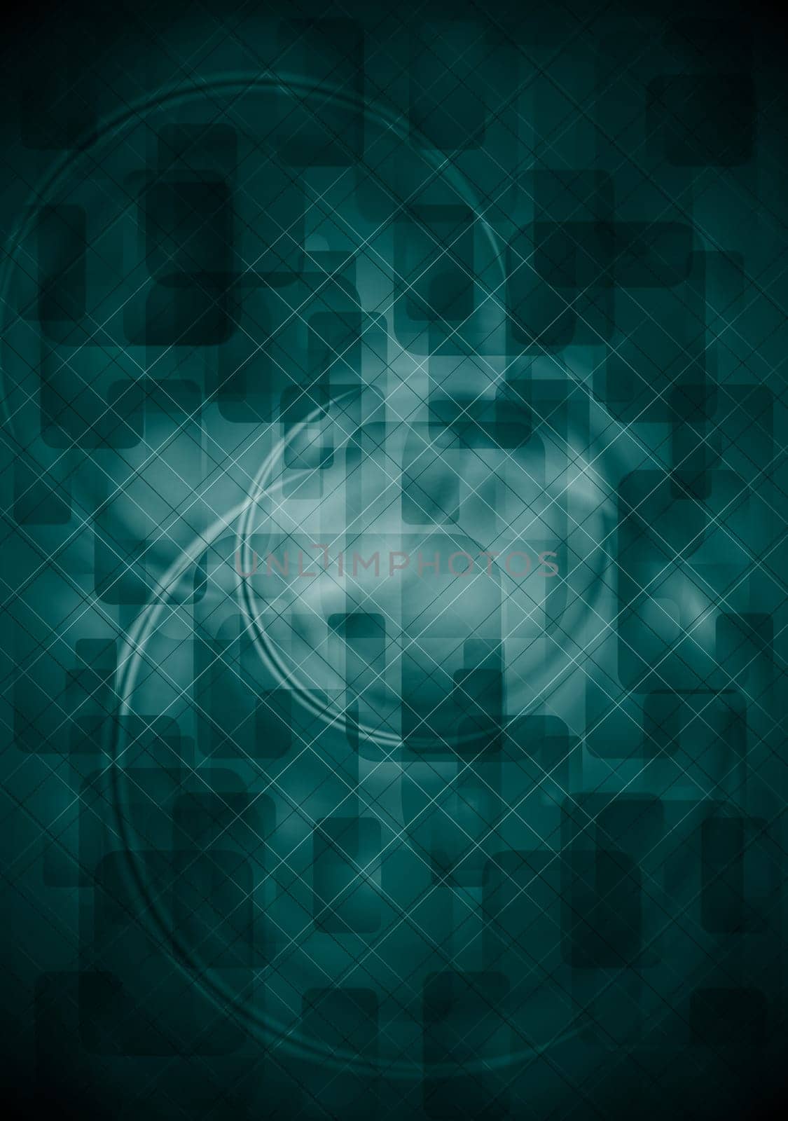 Dark green tech background. Eps 10 vector