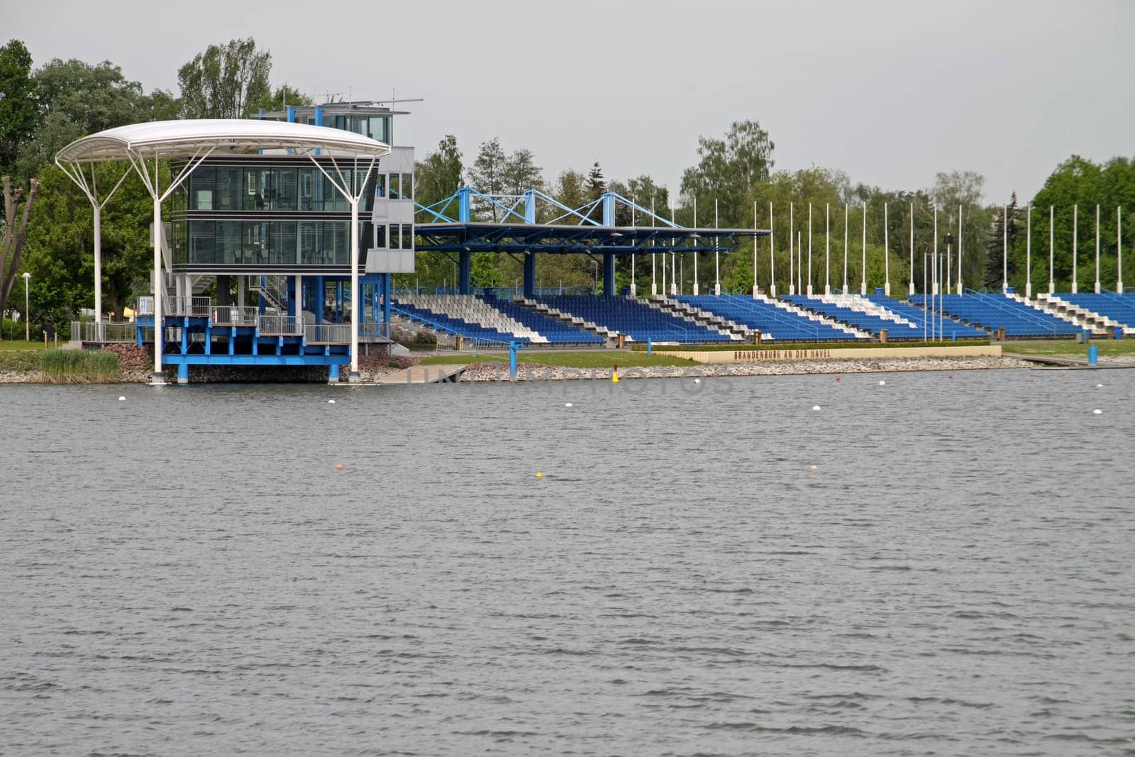 Regatta course in the Beetzsee in Brandenburg a.d. Havel