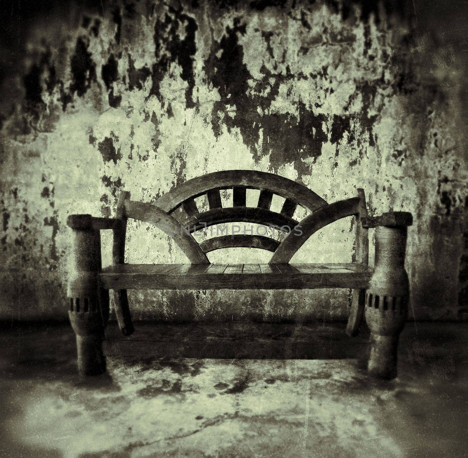 old room with fence