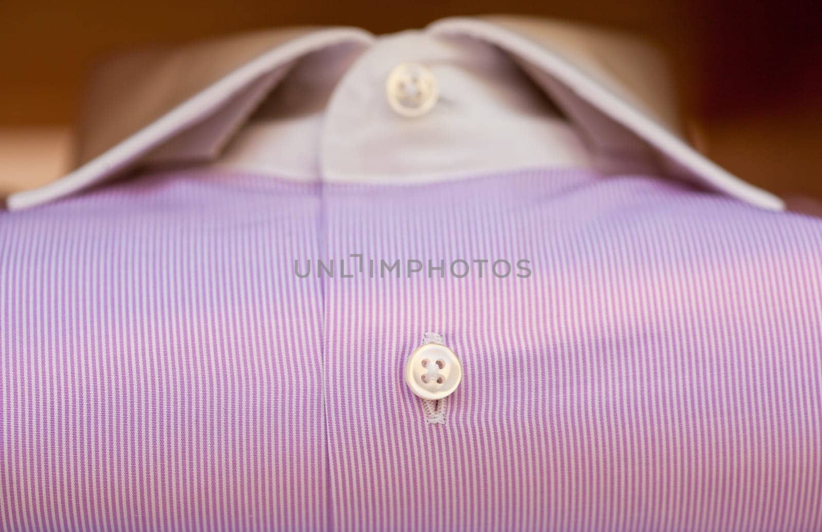 Close up of pink and white shirt
