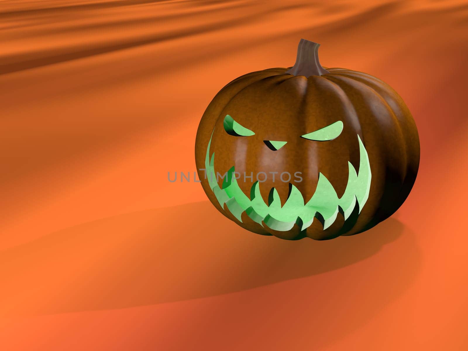 3D illustration on the theme Halloween - background
