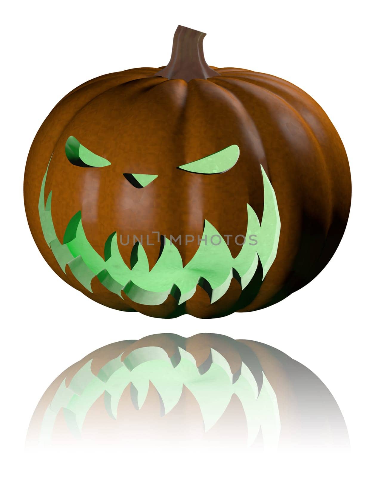 3D Halloween Theme Illustration - Cropped