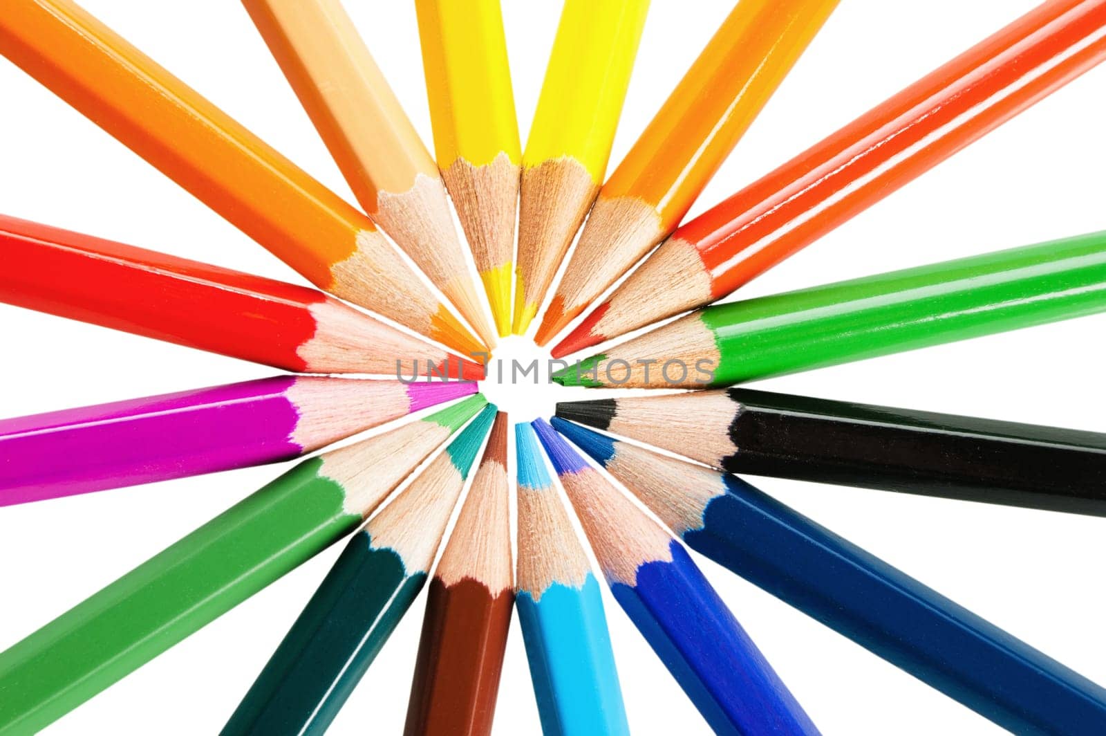 Color pencils, it is isolated on white