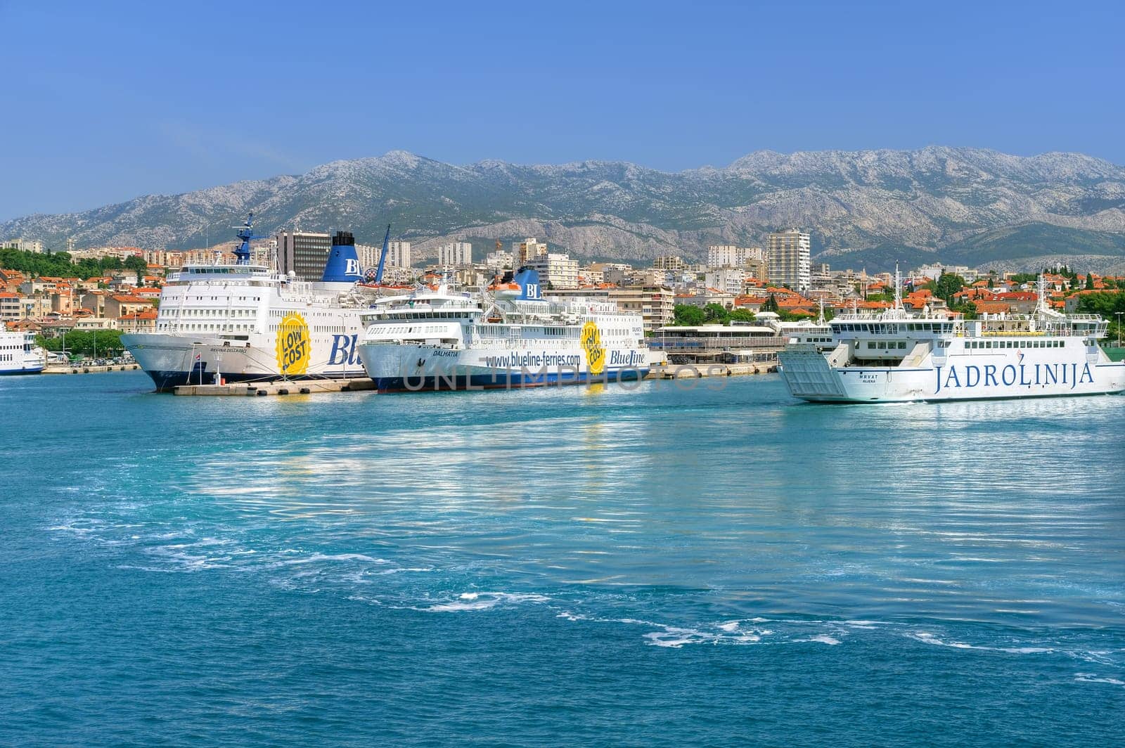 View of the port, Split town, Croatia
