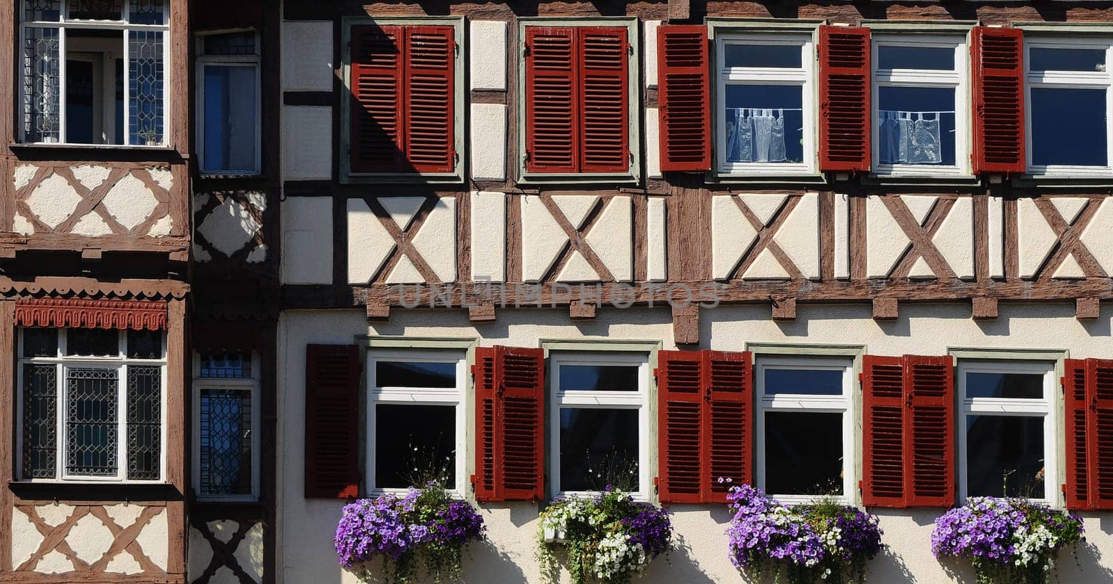 Half-timbered detail in Herrenberg on the market square