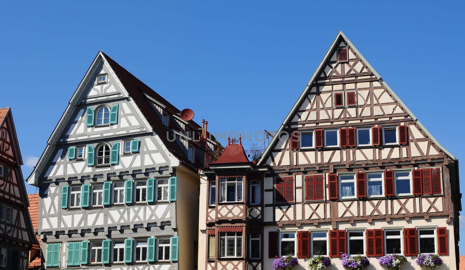 Half-timbered houses in Herrenberg