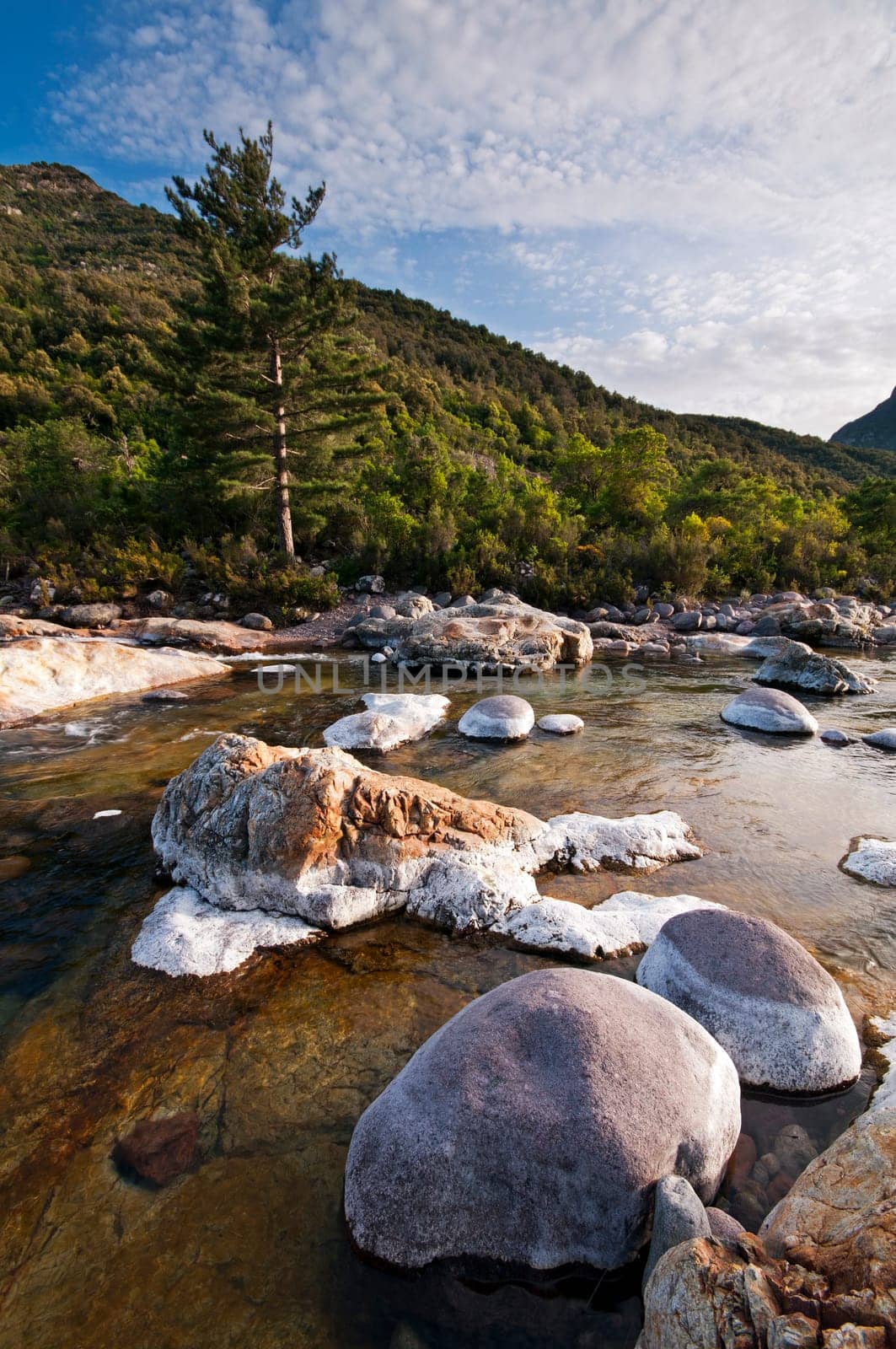 Fango river in west Corsica - France