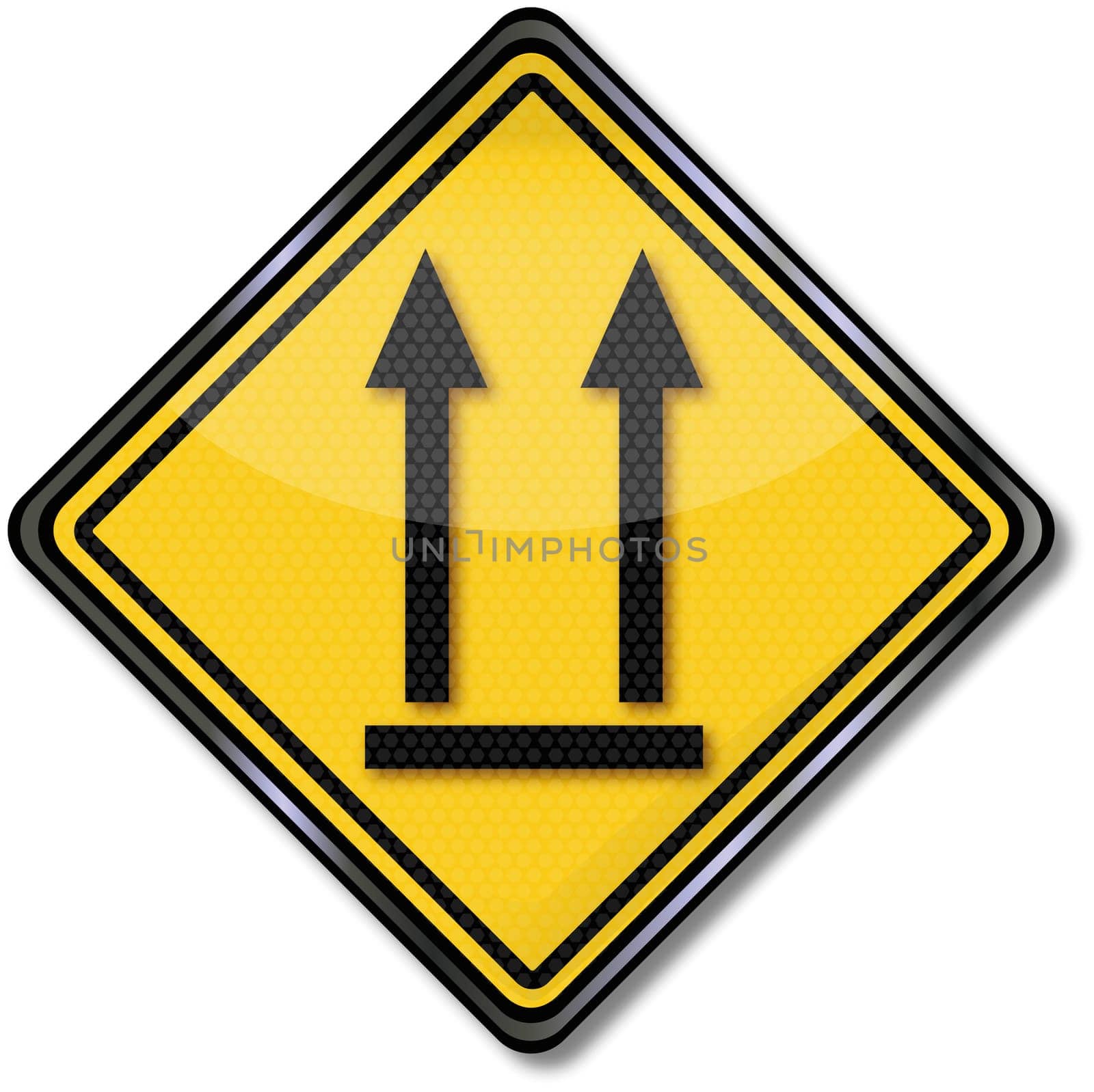 Sign Please store vertically