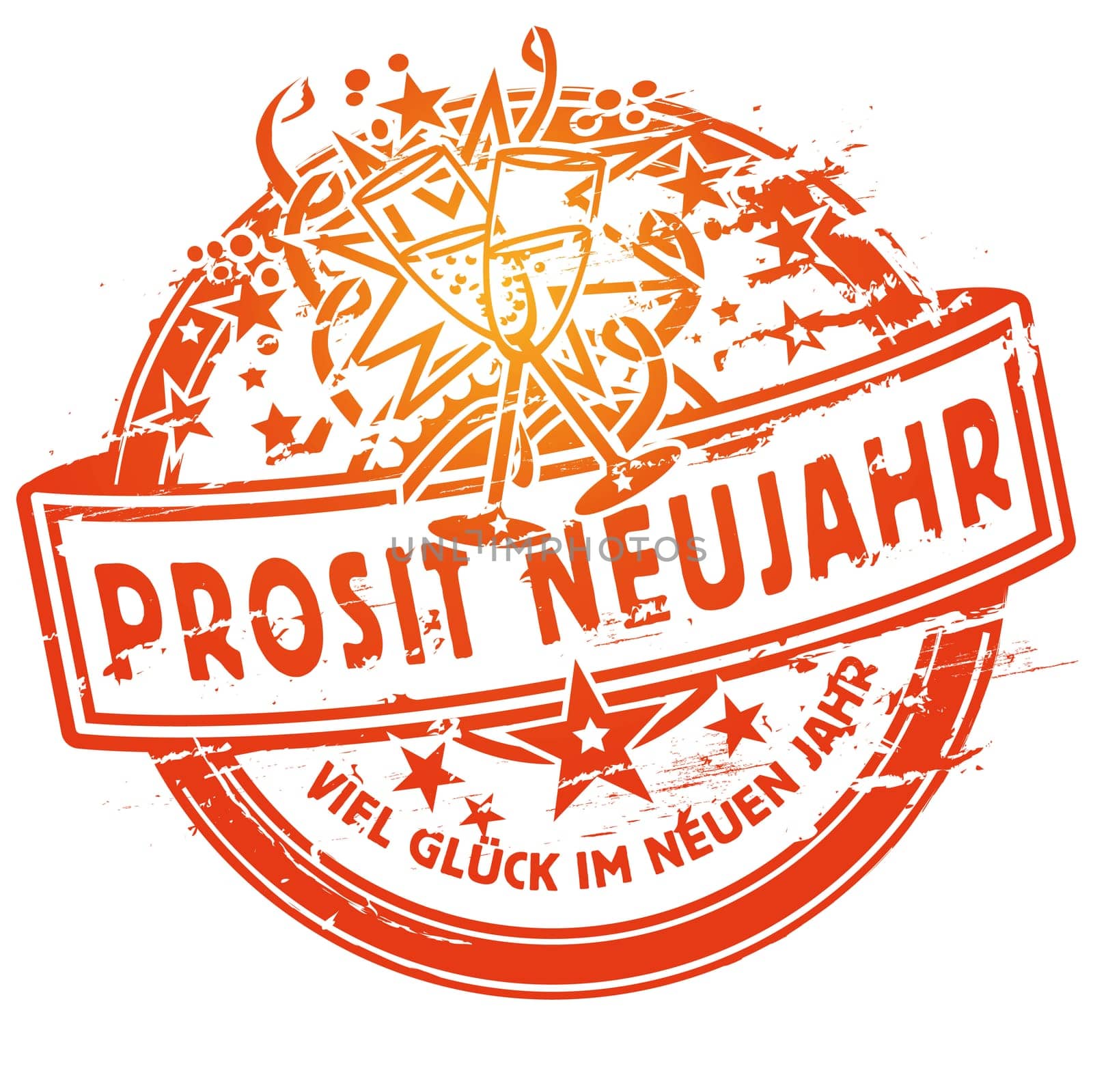Stamp Prosit New Year