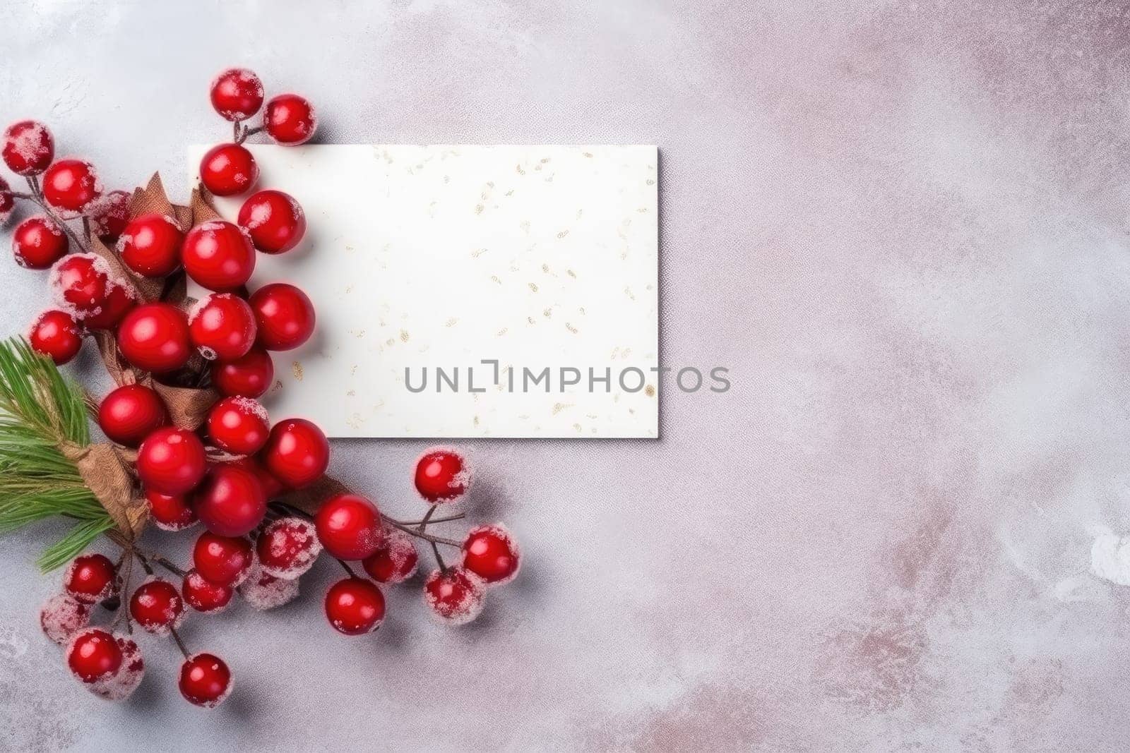 Christmas greeting card. Christmas or new year Background. Generative AI by itchaznong