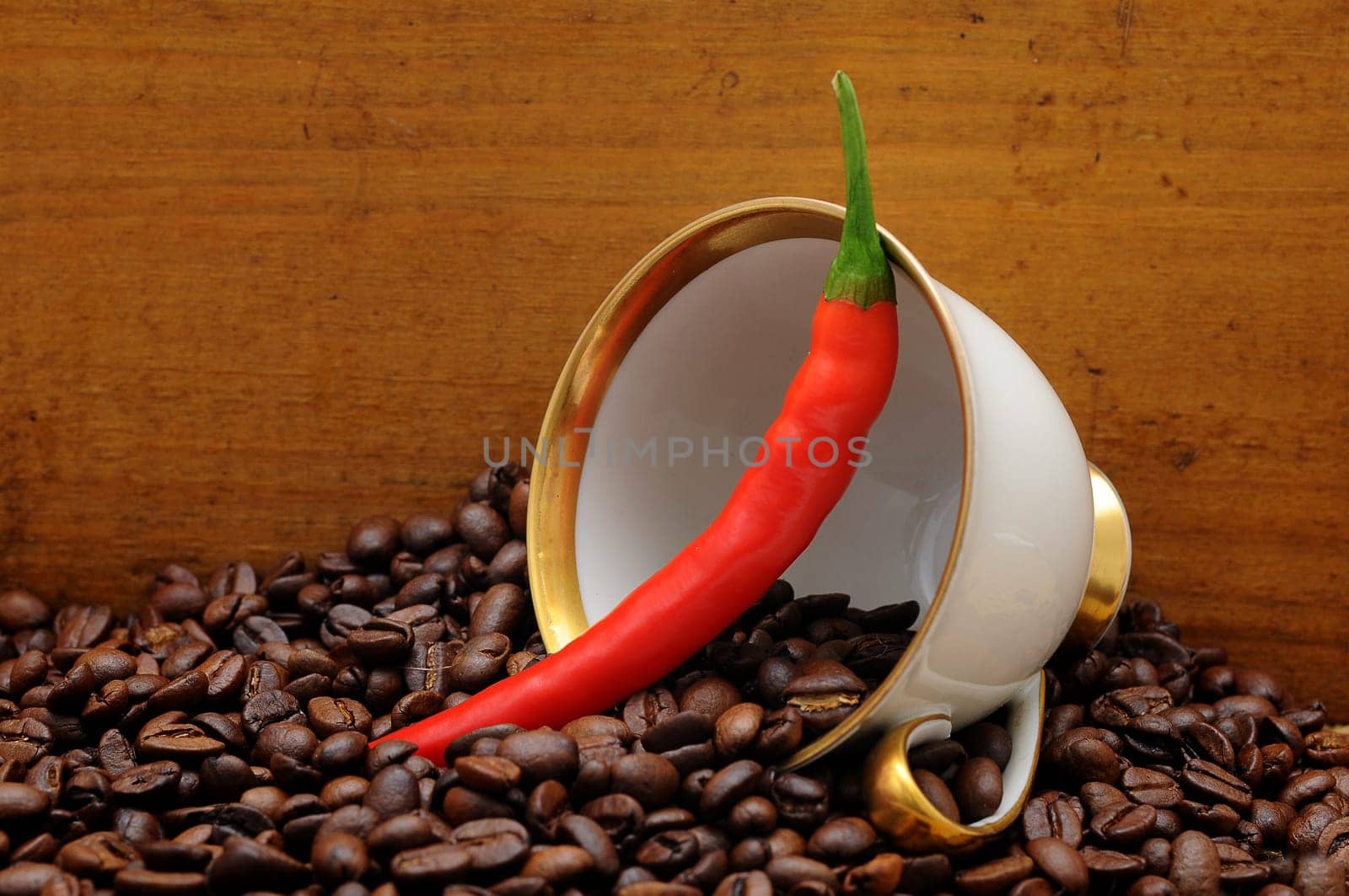 Coffee and pepperoni