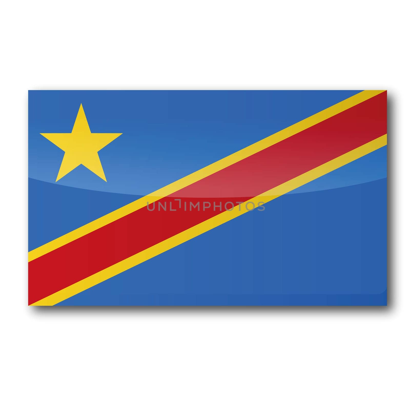 Flag Democratic Republic of the Congo