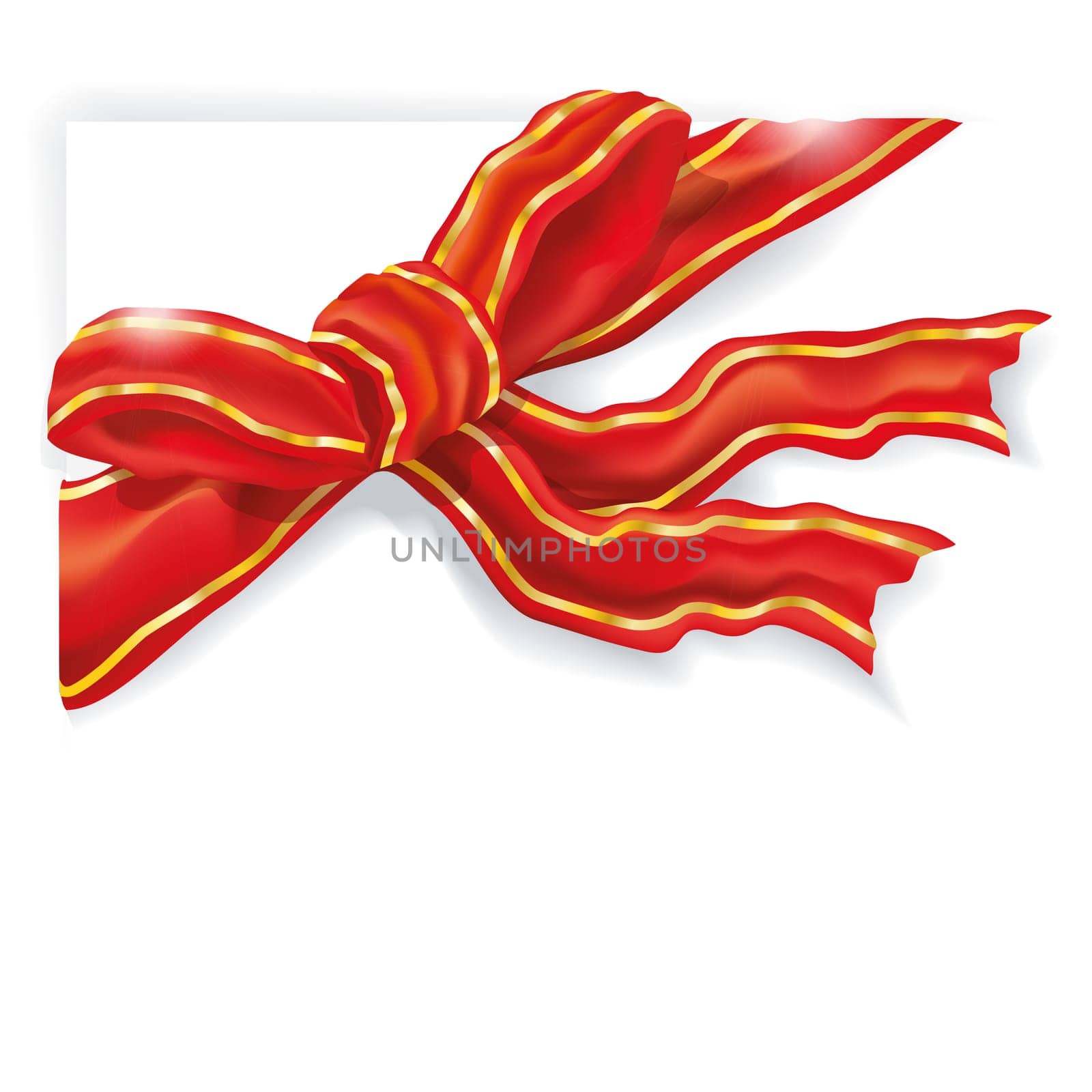 Bow Red Gold