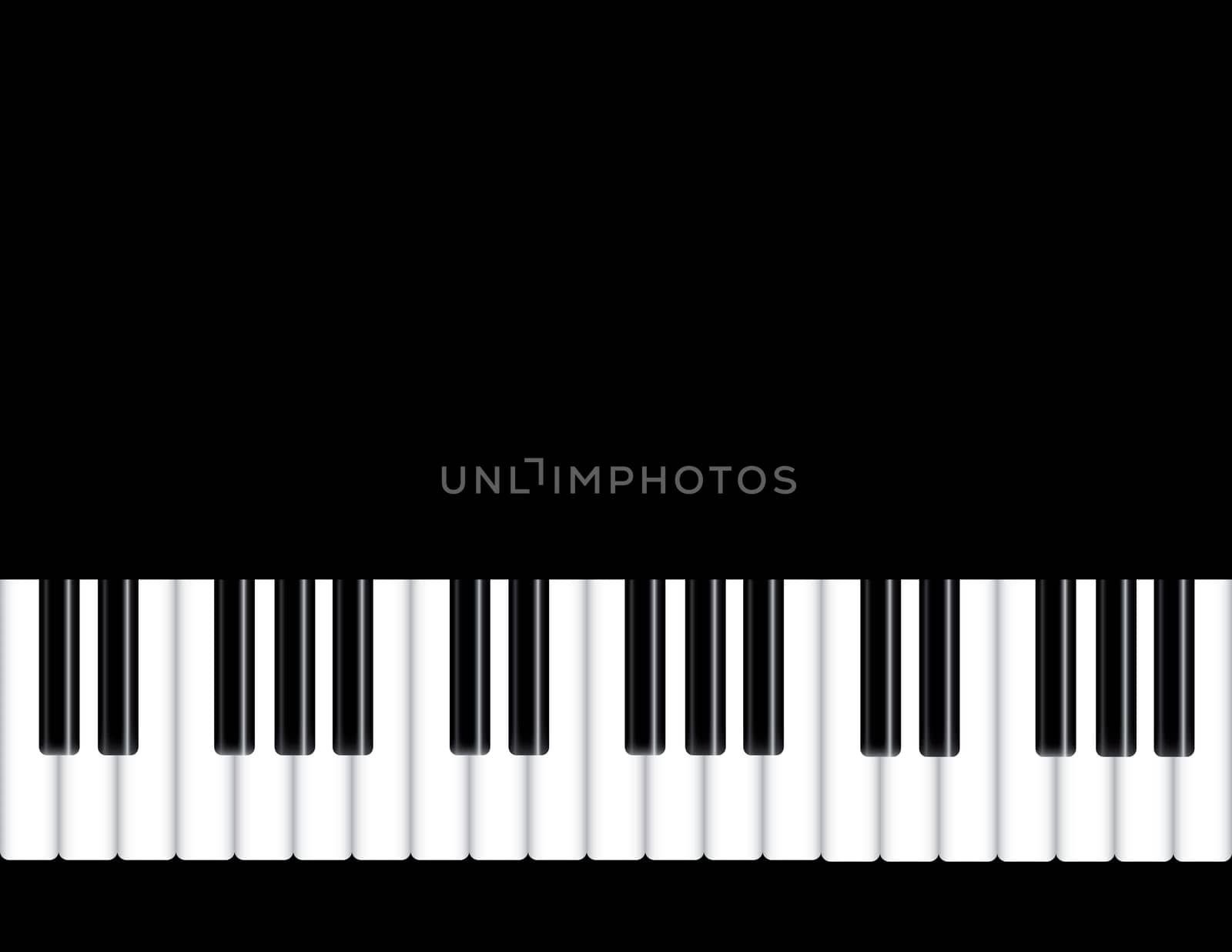 Piano Keyboards Background Illustration