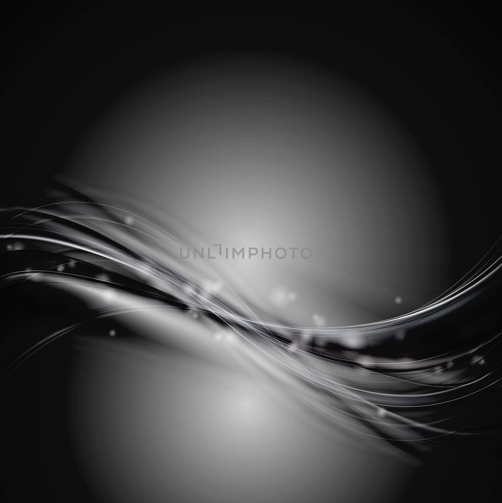 Dark background with abstract waves. Eps 10 vector illustration