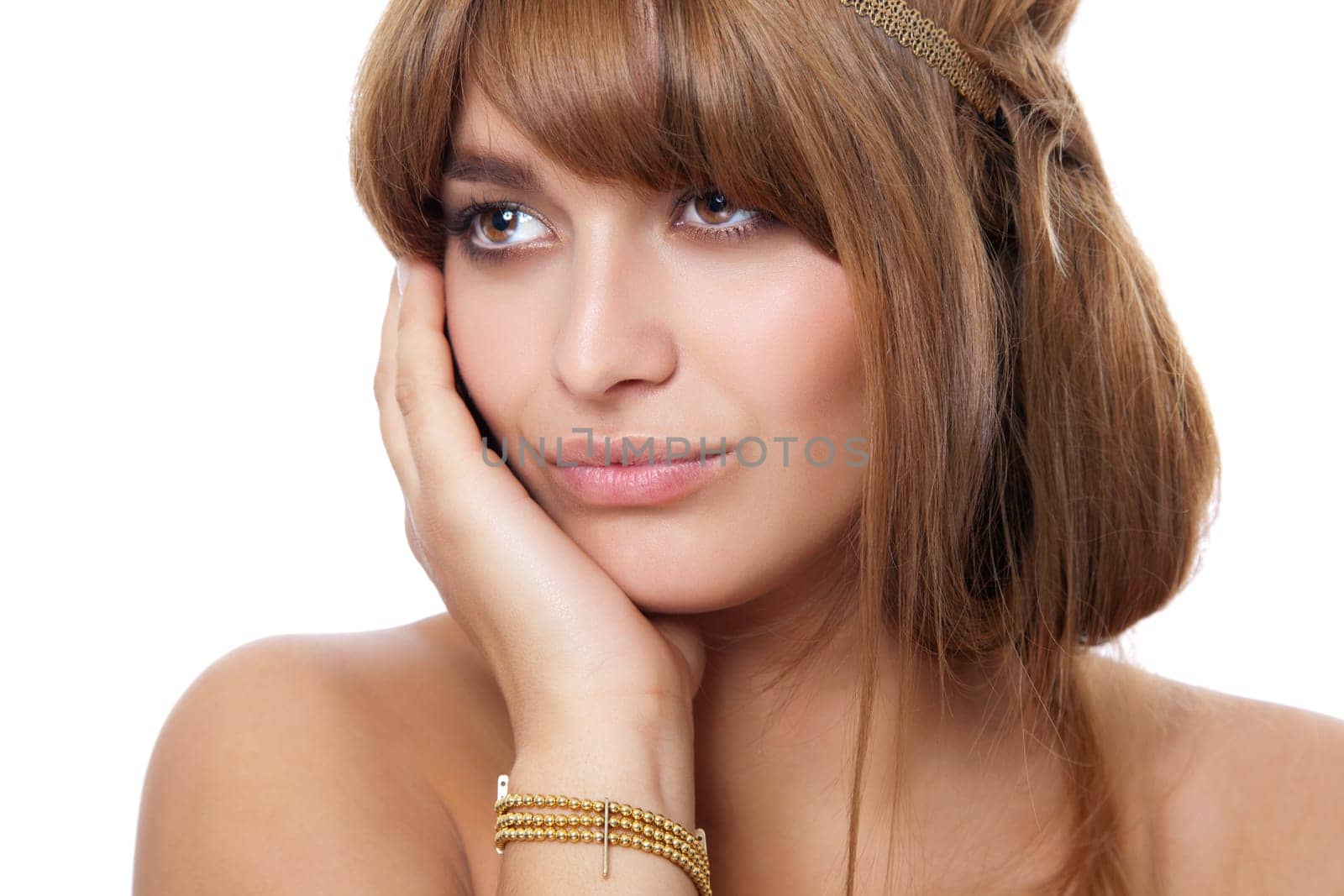 Beautiful young woman with perfect skin