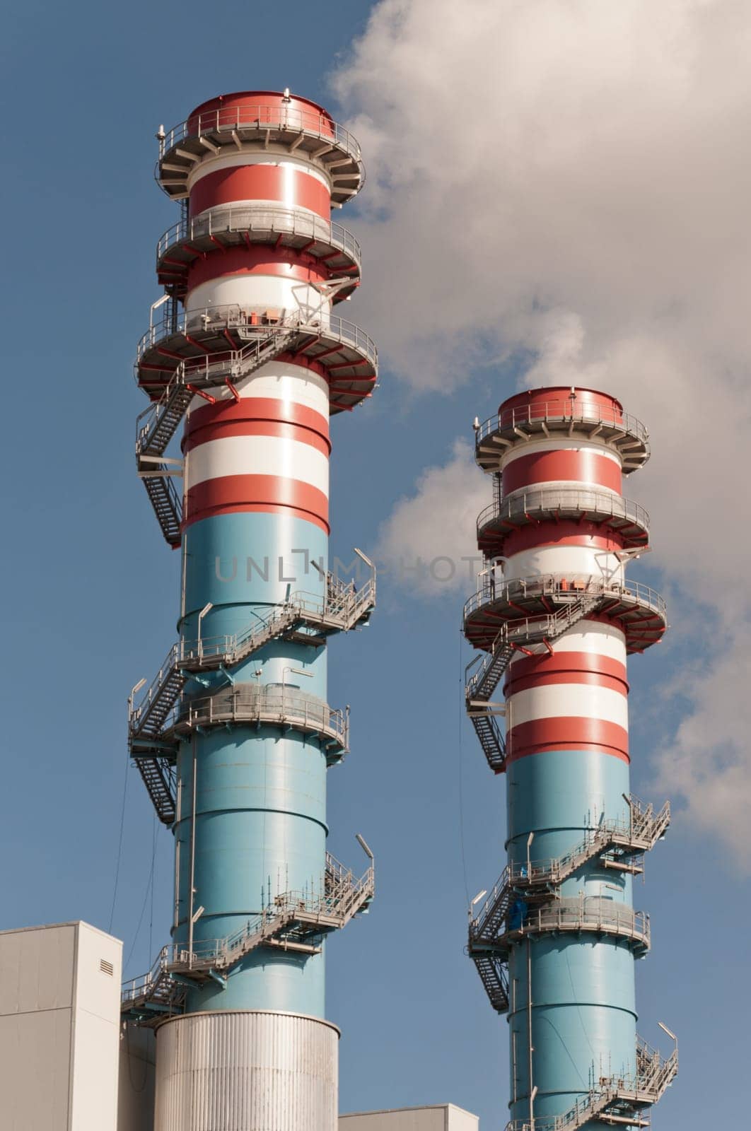 Industrial pipelines and ducts in a modern industry