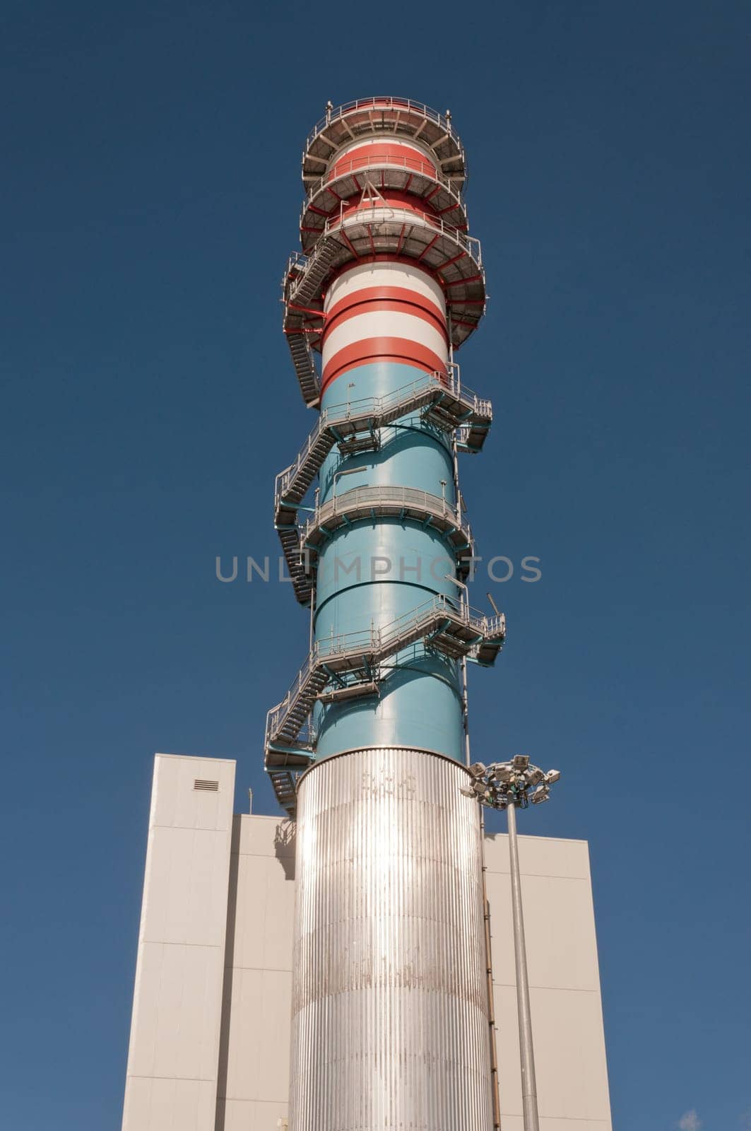 Industrial pipelines and ducts in a modern industry