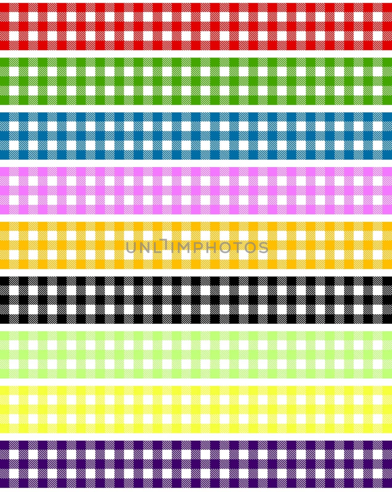 Tablecloth strips in 9 colours