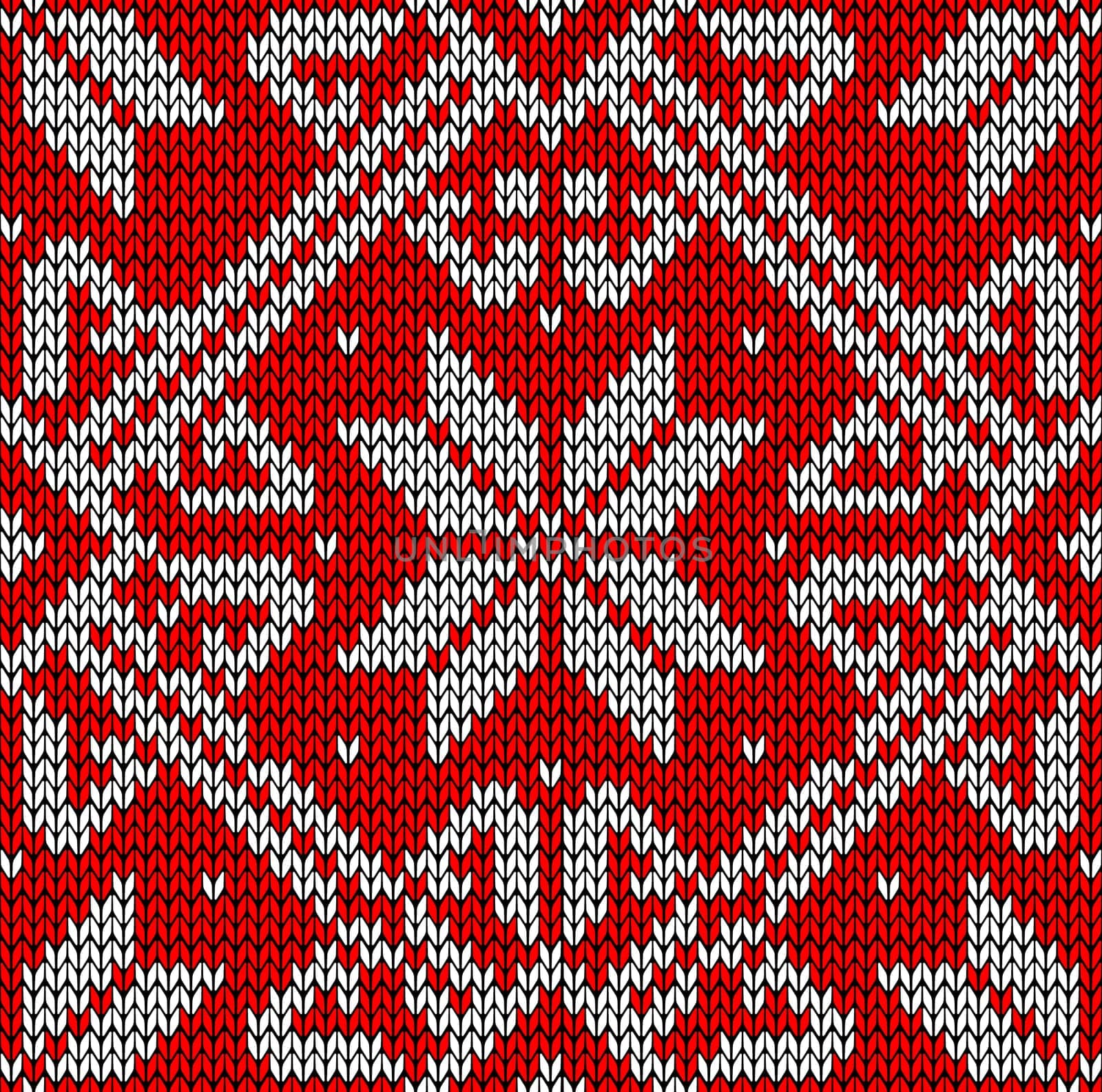 Vintage hand craft Xmas embroidery seamless pattern. Vector illustration layered for easy manipulation and custom coloring.
