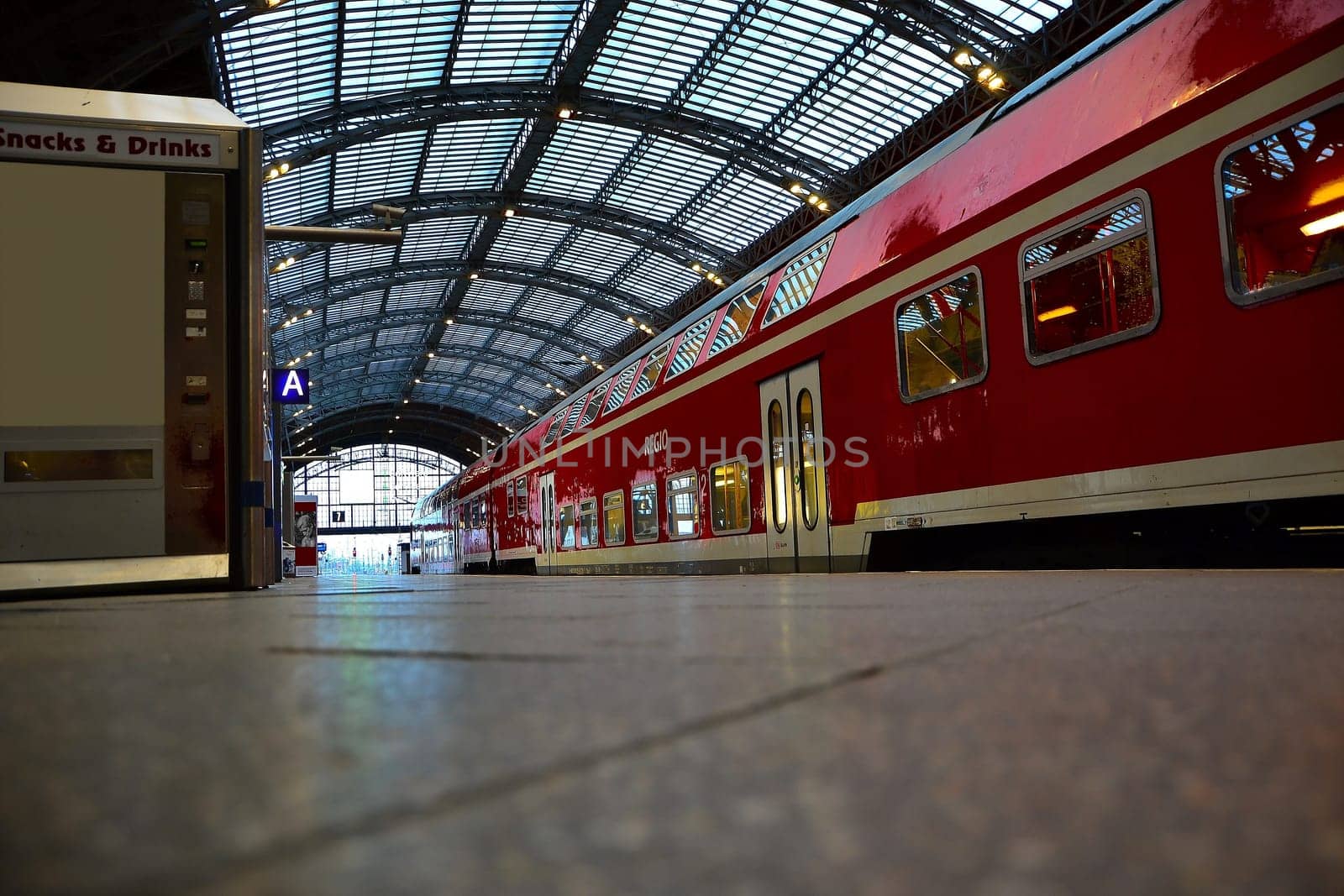 auf dem Bahnhof