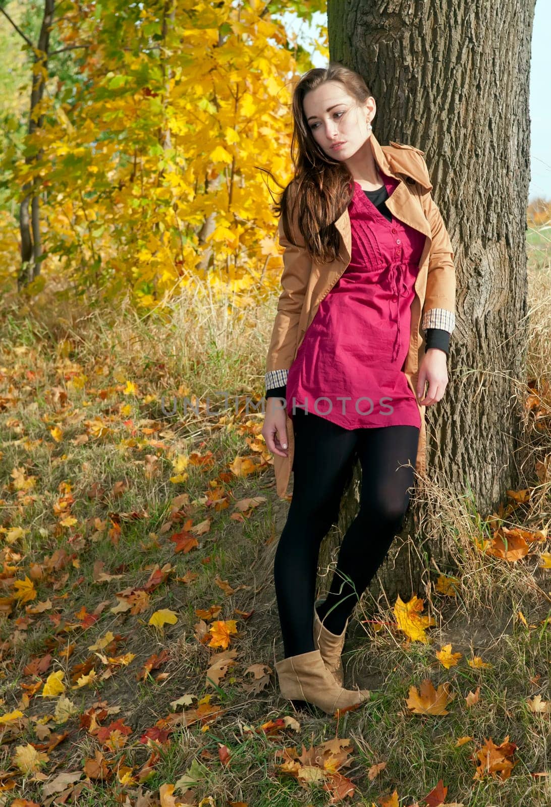 Thoughtful young woman