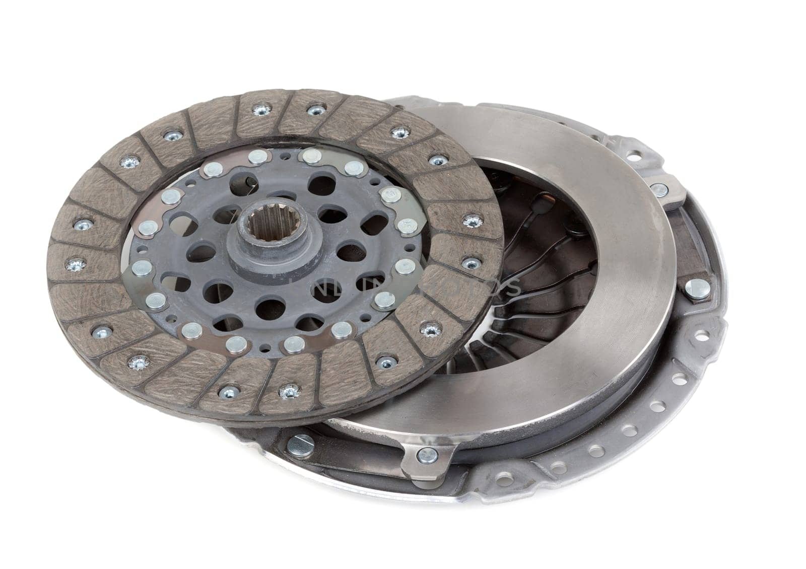Spare parts of motor vehicle forming clutch plate and disc