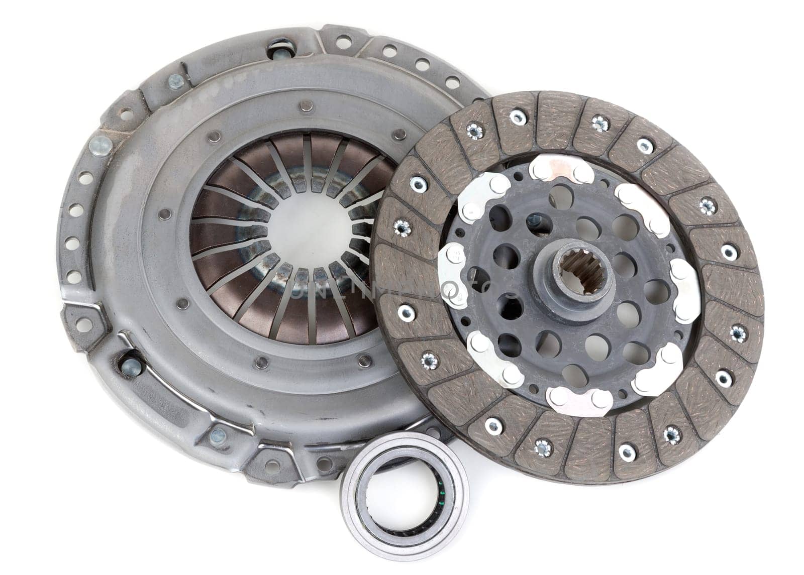 Spare parts of motor vehicle forming clutch plate and disc