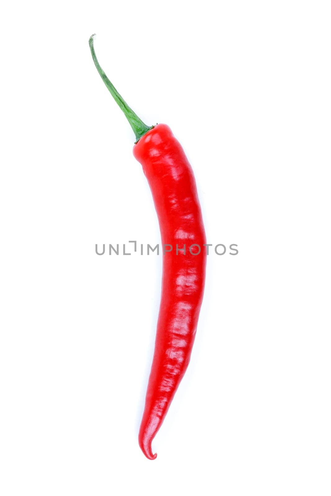 Hot chili peppers isolated on white + Clipping Path