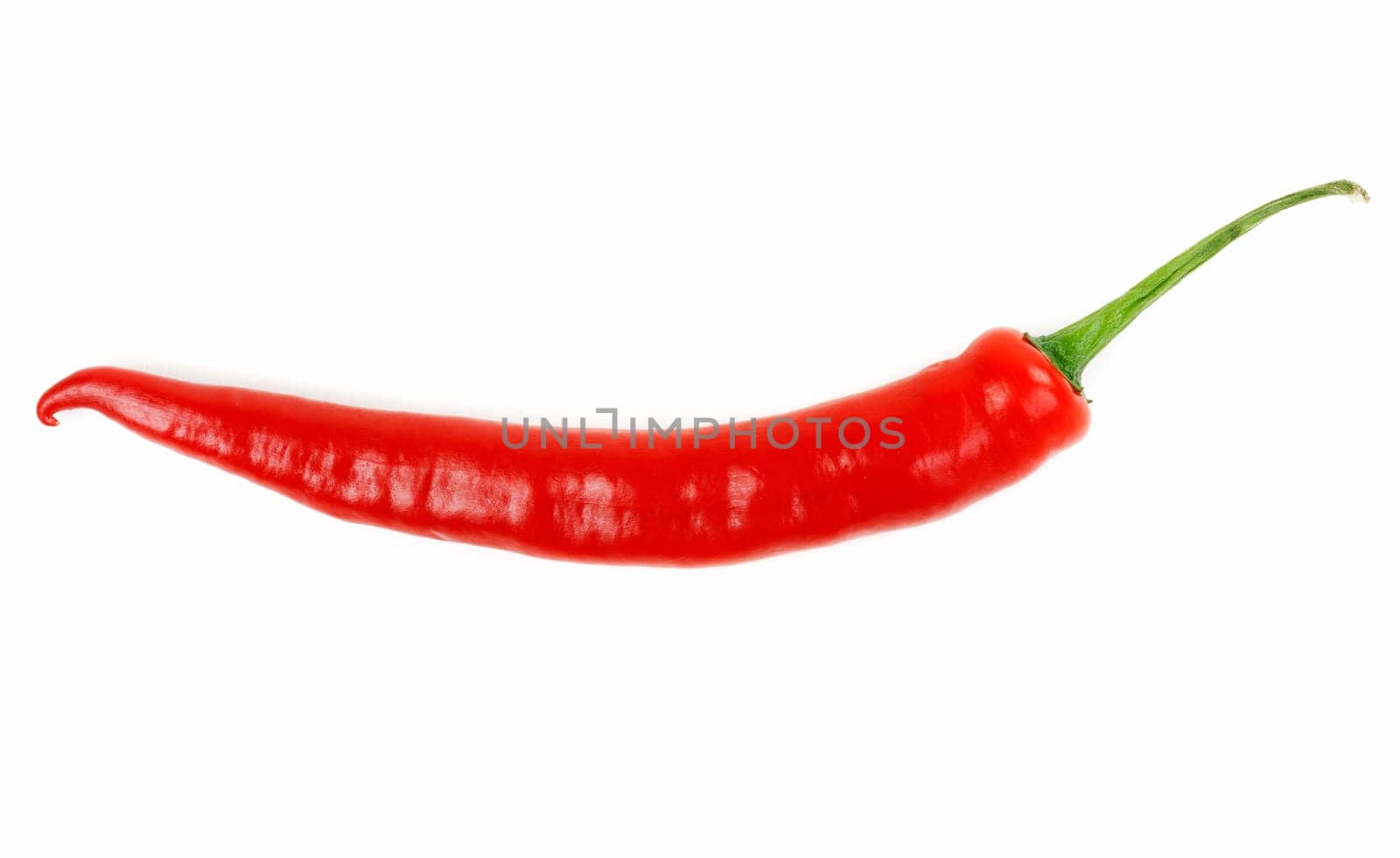 red hot chili pepper isolated on a white background