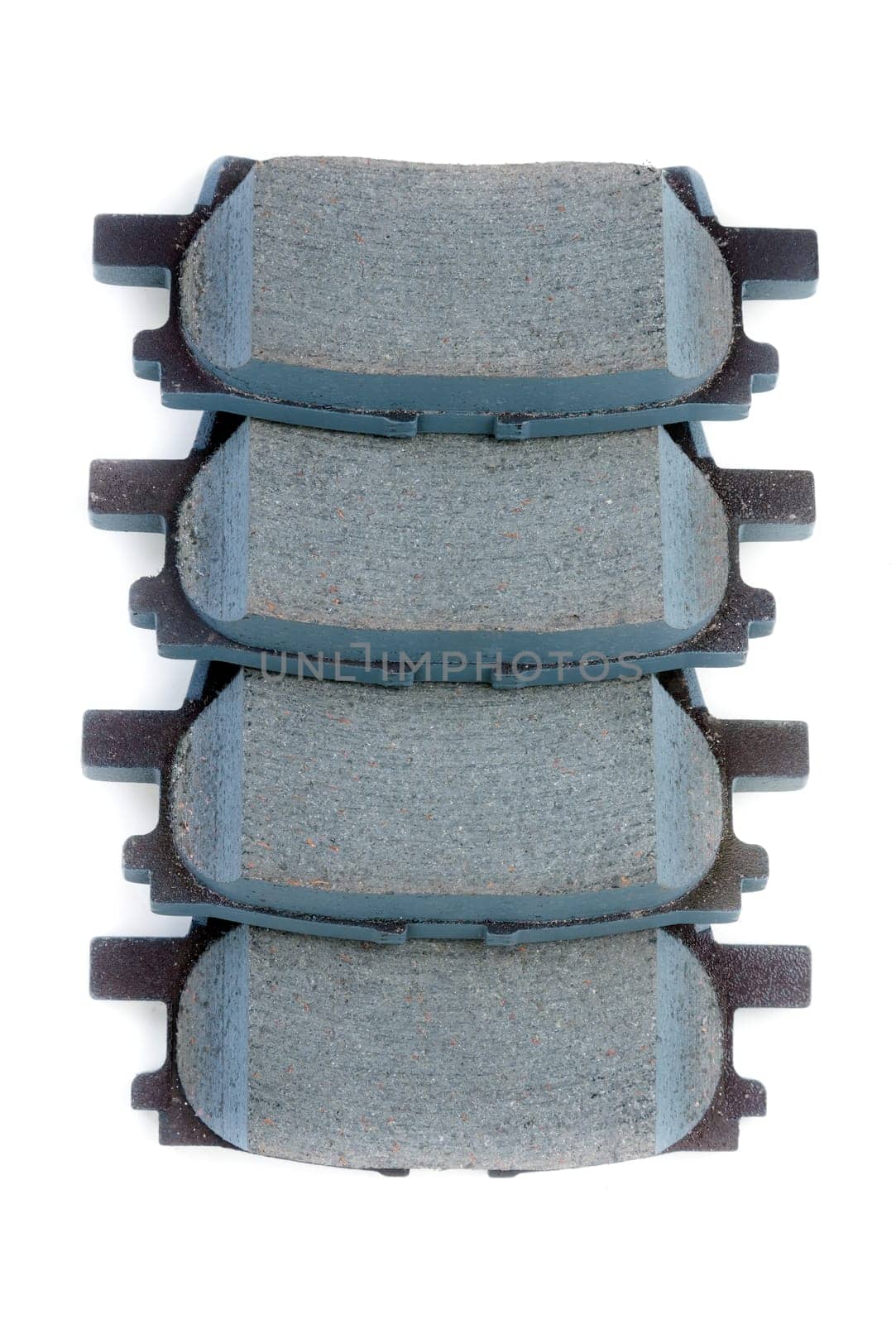 Set of brake pads, isolate on white