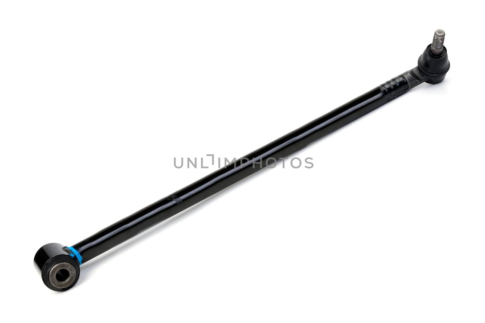 Automotive new tie rod, isolate on white