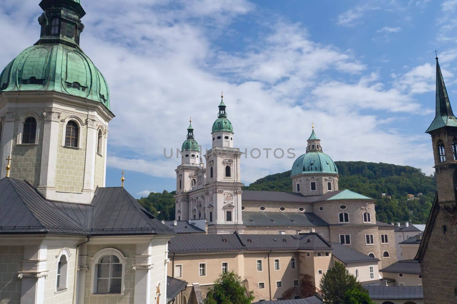 Churches and Cathedral in Salzburg (Austria, Europe)