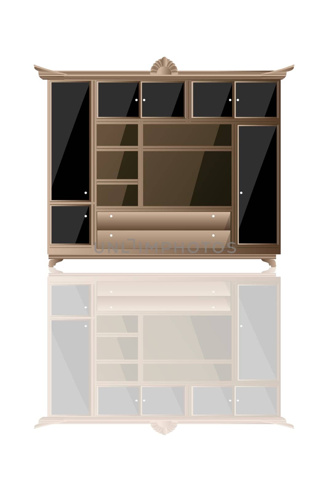 Modern style living furniture icon over white background